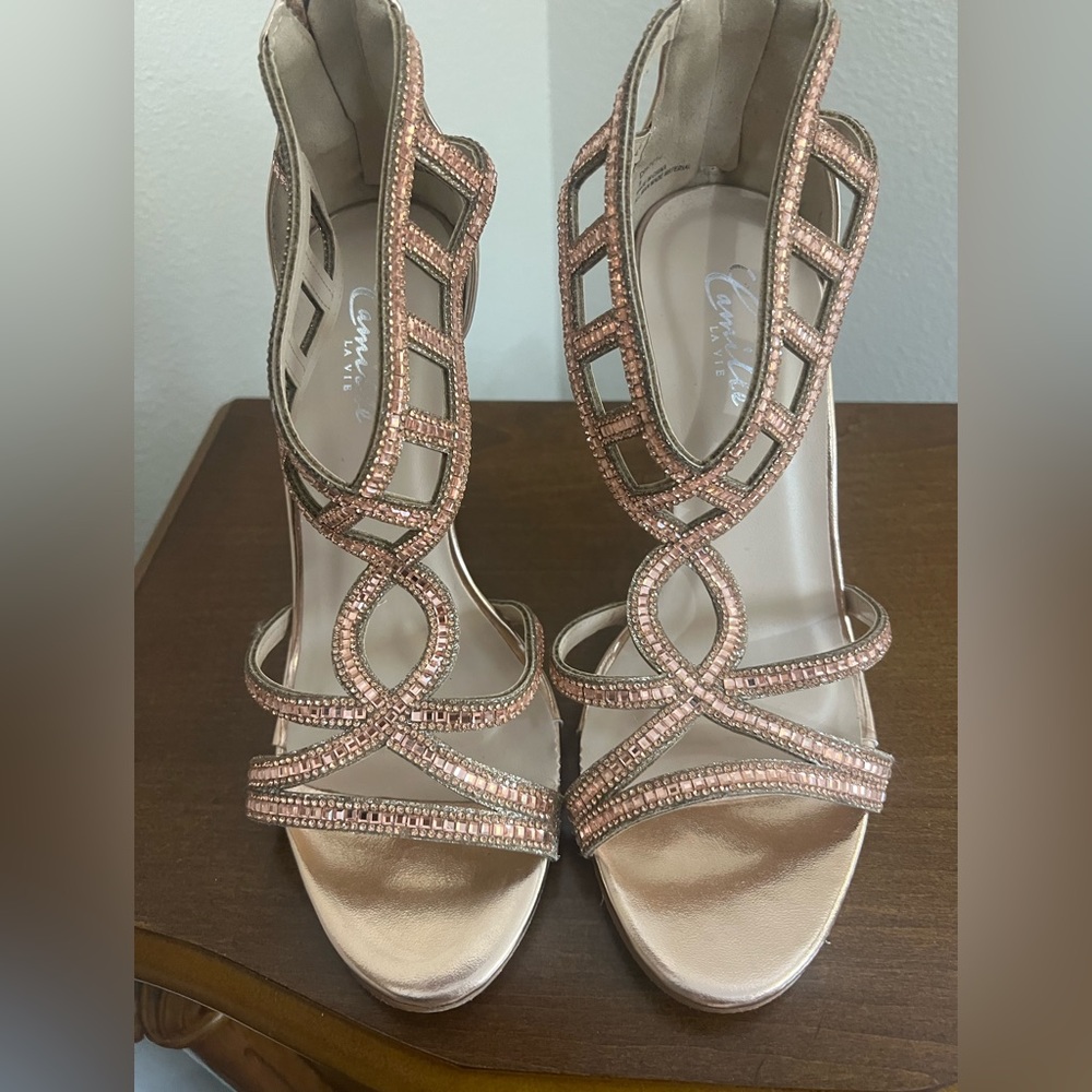 Rose gold heels
